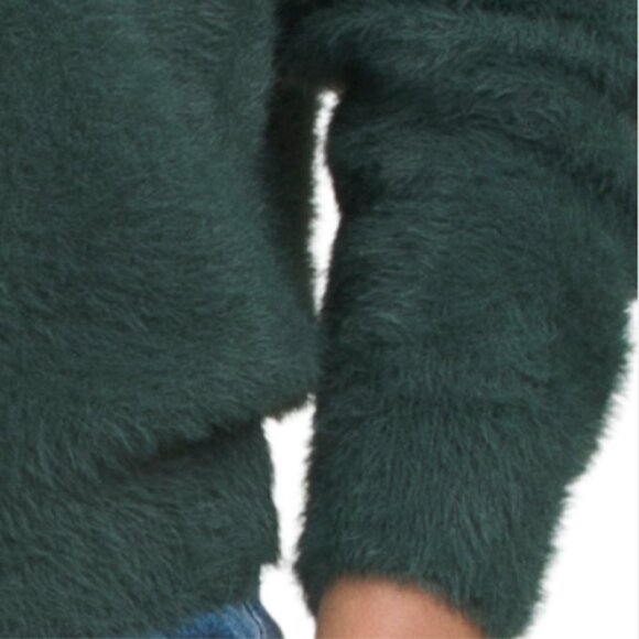 GEMMA+ JANE V-neck Faux Angora Sweater - Picture 3 of 3